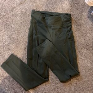 Green lululemon leggings - invigorate high rise crop “23